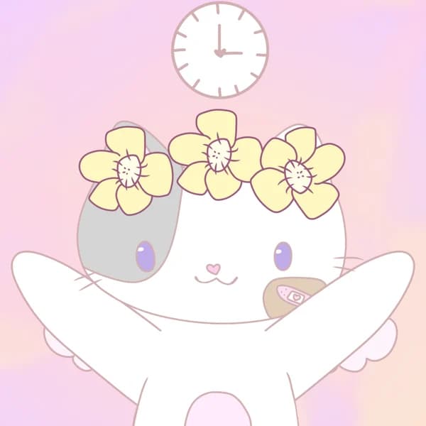 Delilah, Pagehealing's calico cat mascot, waving hello